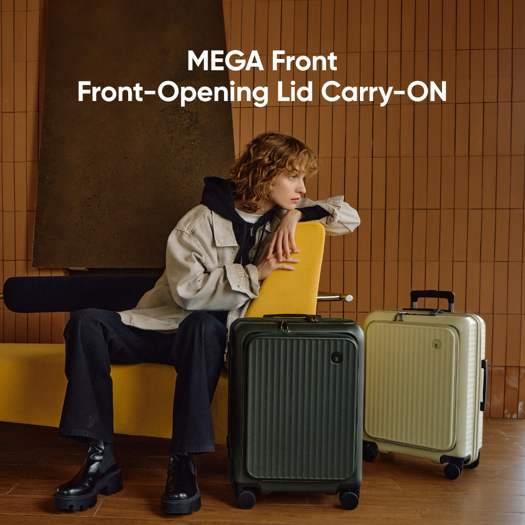 Side opening deep compartment luggage compartment, expandable suitcase, travel suitcase-PC290
