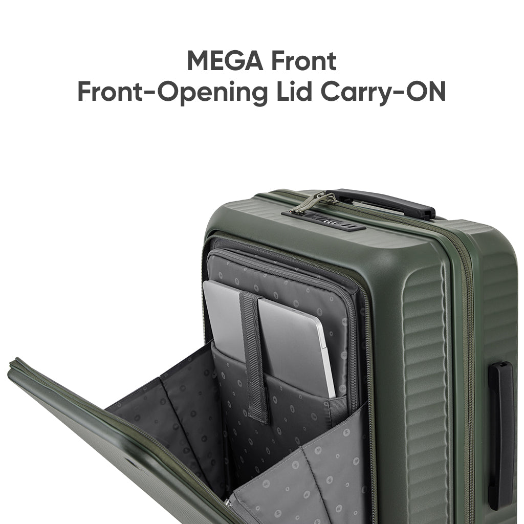 Side opening deep compartment luggage compartment, expandable suitcase, travel suitcase-PC290