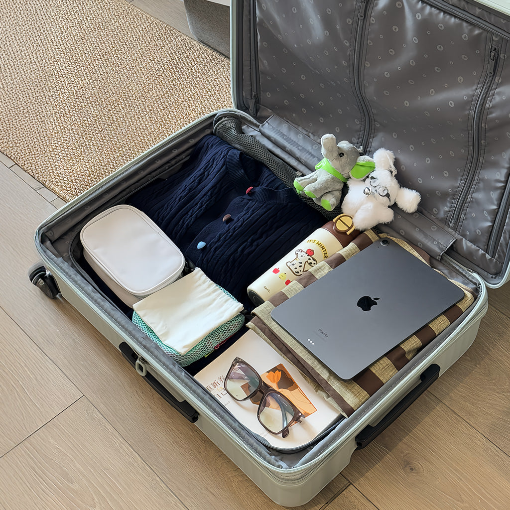 Detachable interior - expandable travel suitcase for women with large capacity luggage-PC290