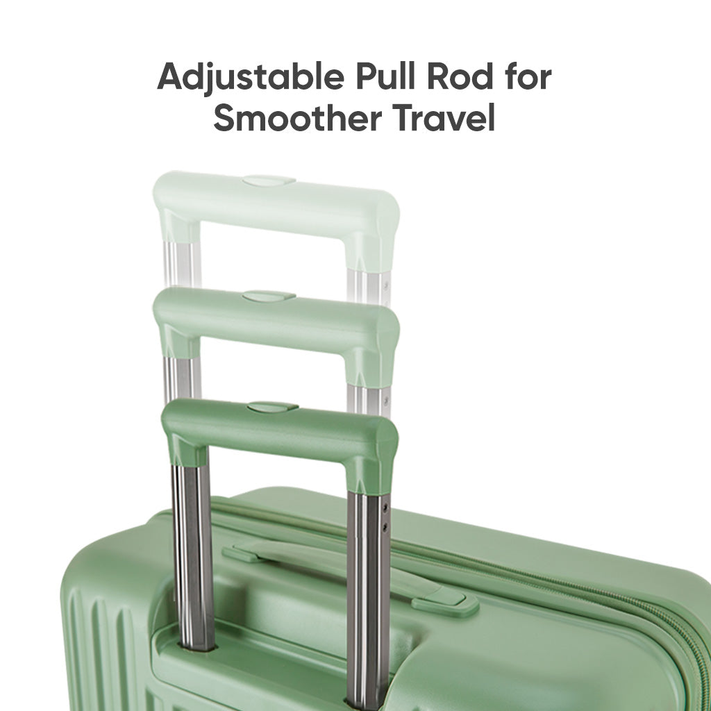 20" PC Expandable Suitcase Travel Luggage, Black-PC131SA