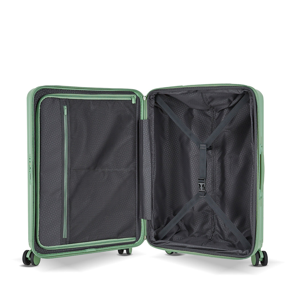 20" PC Expandable Suitcase Travel Luggage, Black-PC131SA