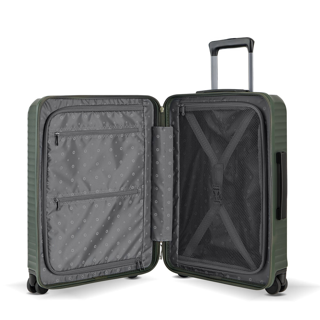 Side opening deep compartment luggage compartment, expandable suitcase, travel suitcase-PC290