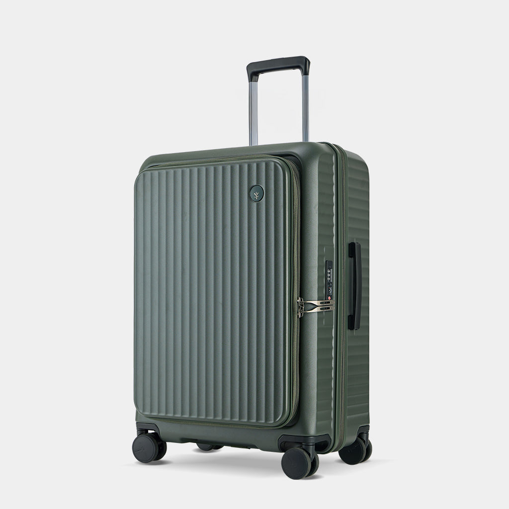 Side opening deep compartment luggage compartment, expandable suitcase, travel suitcase-PC290